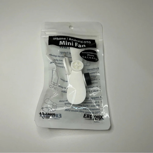 Micro Mini Phone Fan - Picture 1 of 2